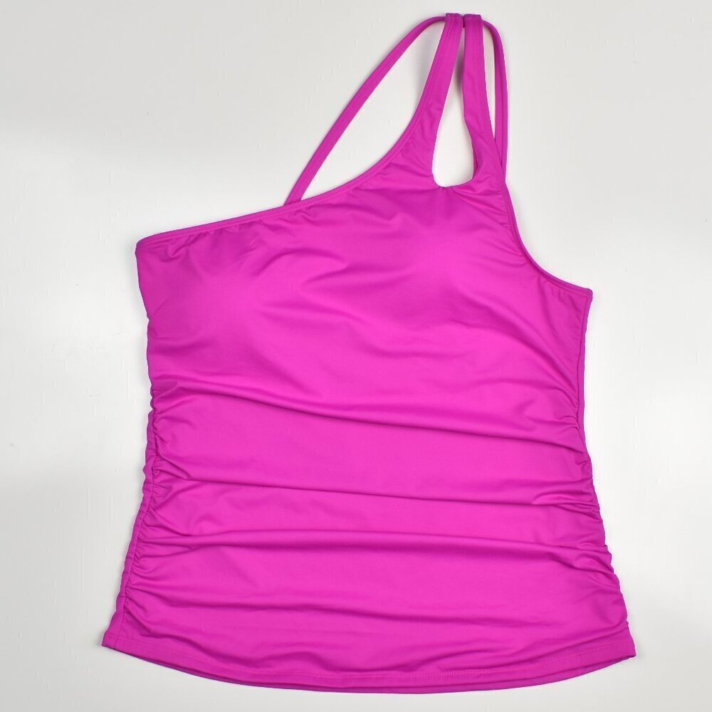 La Blanca Island Goddess One Shoulder Tankini and Bottom SET - 14 and 16 - Picture 5 of 8